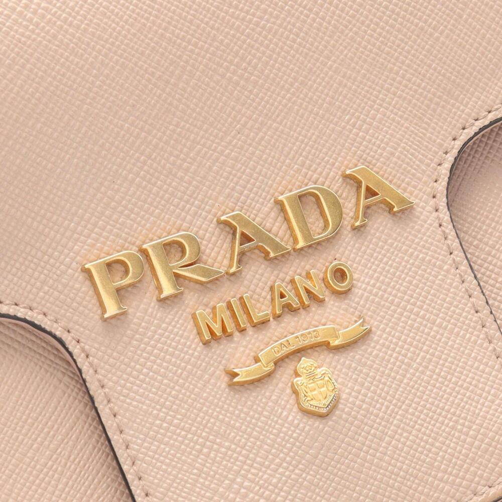 PRADA Pink Leather Saffiano Shoulder Bag - Picture 9 of 10
